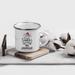 The Holiday Aisle® Yunus Santa's Favorite Military Camping Mug Stainless Steel in Gray/White | 2.95 H x 3.38 W in | Wayfair