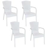 Winston Porter Beam Stacking Patio Dining Armchair Plastic/Resin in White | 36.5 H x 21 W x 26 D in | Wayfair 1C0255286BD54CC48C36B0A8F4B62F95