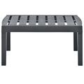 Highland Dunes Outdoor Side Table Garden Patio End Coffee Table w/ Storage Plastic Plastic in Gray | 15 H x 30.71 W x 21.65 D in | Wayfair