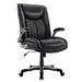 Latitude Run® David-James Big & Tall 400LBS Ergonomic Executive Chair Upholstered in Gray/Black/Brown | 47.24 H x 28.54 W x 32.08 D in | Wayfair