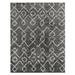 Gray/White 39 x 1.9 in Area Rug - Millwood Pines Mingo Geometric Charcoal/White Area Rug Polypropylene | 39 W x 1.9 D in | Wayfair