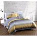 Corrigan Studio® Rogers Quilt Set Polyester/Polyfill/Microfiber/Jersey Knit/T-Shirt Cotton in Gray/Blue/Navy | Wayfair