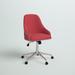 Everly Quinn Linen Task Chair Upholste in Red | 37 H x 27 W x 27 D in | Wayfair MROW5831 32341836