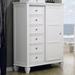 Lark Manor™ Caprice 6 Drawer 42" W Gentleman's Chest Wood in White | 61 H x 42.25 W x 18.5 D in | Wayfair 8E587FA972734AAEA0401B89B52E6086