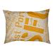 ArtVerse Designer Rectangle Pillow Metal in Orange | 14 H x 40 W x 30 D in | Wayfair CIT212-SDBOUT