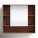 AllModern Maisie Surface Mount Framed Medicine Cabinet w/ 7 Shelves Wood in Gray | 30 H x 34 W x 6 D in | Wayfair 6B06F01EE6EC46BB857F3E412F34E666