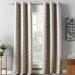 Sun Zero Saki Print Blackout Grommet Curtain Panel Metal in Gray | 63 H in | Wayfair 53661