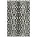 Black/White 60 x 0.05 in Area Rug - George Oliver Sneed Geometric Handmade Tufted Wool Black Area Rug Wool | 60 W x 0.05 D in | Wayfair