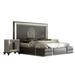 Hispania Home London Bedor140 Bedroom Set 3 Pieces Upholstered, Leather in Brown | Queen | Wayfair BEDOR140-SET3QM