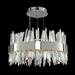 Allegri by Kalco Lighting Glacier 1 - Light Unique/Statement Drum Pendant w/ Crystal in Black | 10" H x 20" W x 20" D | Wayfair 030253-052