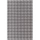 White 24 x 0.16 in Indoor Area Rug - Wade Logan® Araliya Houndstooth Handmade Flatweave Wool Mulled Wine Area Rug Wool | 24 W x 0.16 D in | Wayfair