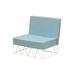 iSiMAR Lagarto Patio Chair w/ Cushions, Polyester in Blue/White | 26.7 H x 31.5 W x 28.3 D in | Wayfair 9158_IW_PD