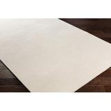 White 36 x 24 x 0.63 in Area Rug - Ebern Designs Vespera Hand Knotted Cream Rug Viscose/Wool | 36 H x 24 W x 0.63 D in | Wayfair