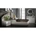 Everly Quinn Tufted Solid Wood & Standard Bed Wood & /Upholstered/Velvet in Brown | 55 H x 138 W x 84 D in | Wayfair
