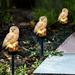 Loon Peak® Segars Garden Yard Lawn Owl Landscape Resin/Plastic in White | 6.4 H x 5.2 W x 3.8 D in | Wayfair 74BD8BEC79784FB991D72F51C4B89C30