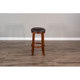 Loon Peak® Sears Swivel Counter & Bar Stool Wood/Upholstered in Brown | Counter Stool (24" Seat Height) | Wayfair 084AC2653BA94739B544F7D315BEBDDB