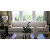 Joss & Main Harbour 88" Upholstered Sofa Polyester in Gray/Black | 32.5 H x 88 W x 37 D in | Wayfair ROSP2530 39411109