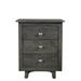 Dakota Fields 3 - Drawer Solid Wood Nightstand Wood in Gray | 30 H x 24 W x 16 D in | Wayfair 067C15EB7D55423F96E39E333516DF32