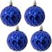 The Holiday Aisle® 4" (100mm) Ornament, Commercial Grade Shatterproof Plastic Ball Ornaments Plastic in Blue | 8 H x 4 W x 8 D in | Wayfair