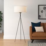 Mercury Row® Barfield 66" Tripod Floor Lamp Metal in Gray | 66 H x 24 W x 24 D in | Wayfair 107E1EA84C224A55A563CF8CA1E572BC