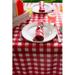 August Grove® Ellerkamp Check Outdoor Tablecloth Polyester in Gray/Red/White | 60 D in | Wayfair DA6FCAB4FC204671ABCA791233DD3CCE