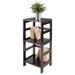 Ebern Designs Aniyla Shelving Unit Wood in Brown | 29.21 H x 13.39 W x 11.22 D in | Wayfair AFA74A37797144B7814456BAC123478C