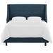 Mercury Row® Bernadine Upholstered Low Profile Standard Bed Upholstered in Black | 56 H x 79 W x 89 D in | Wayfair D5B81AB0C5134D129E648057EBF7075D
