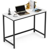Latitude Run® Demontalvo Desk Wood/Metal in White | 29.3 H x 39.4 W x 19.9 D in | Wayfair 9C2D2AE015354E8088252754EBCF2B51
