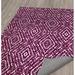 White 36 x 24 x 0.08 in Area Rug - Dakota Fields Borbala Purple/Plum Rug Polyester | 36 H x 24 W x 0.08 D in | Wayfair