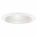 Symple Stuff Briceno Baffle Trim Metal in White | 5.38 H x 7.31 W x 7.31 D in | Wayfair 1151AT-14