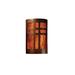 Red Barrel Studio® Armance 1 - Light Flush Mounted Sconce Ceramic in Black/Brown | 12.5 H x 7.75 W x 6.25 D in | Wayfair