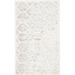 White 36 x 0.43 in Indoor Area Rug - Dakota Fields Geometric Handmade Tufted Ivory Area Rug Viscose/Wool | 36 W x 0.43 D in | Wayfair