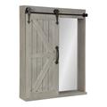 Joss & Main Enora 1 - Door Medicine Cabinet Wood in Gray | 27.55 H x 21.65 W x 5.7 D in | Wayfair 9C49BE401A9E4C9FB8BBA06C0476DB01