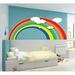 Isabelle & Max™ Rainbow Clouds Iris Bow Wall Decal Vinyl, Glass in Blue/Green/Orange | 7 H x 15 W in | Wayfair A7C4CD94AED8492B9FDADA8221C49664