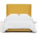 Joss & Main Tilly Upholstered Bed Upholstered, Linen in Black/Yellow | 55 H x 72 W x 84 D in | Wayfair 47B67ADC3A56400AB4A79BF1DF2659CE