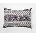 Dakota Fields Outdoor Rectangular Pillow Cover & Insert Polyester/Polyfill/Cotton in Indigo | 14 H x 20 W x 6 D in | Wayfair