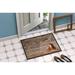 Winston Porter Stilesville Kick Off Your Boots & Stay a While Non-Slip Indoor Door Mat Synthetics | 18 W x 27 D in | Wayfair