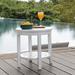 Ophelia & Co. Meghans Solid Wood Outdoor Side Table Wood in Brown | 18 H x 18 W x 18 D in | Wayfair A0C22952520E4B6695E2C2B93C2CD57A
