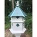 Canora Grey De Soto 27 in x 17 in x 17 in Birdhouse Plastic/Metal in Green | 27.375 H x 16.75 W x 16.75 D in | Wayfair