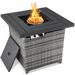 Latitude Run® Eliannah Polyresin Propane Fire Pit Table in Gray | 24.75 H x 28 W x 28 D in | Wayfair 52843601DBBA4FE880B648D3DFC2A3FF
