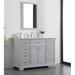 Andover Mills™ Rossi 48" Single Bathroom Vanity Set Wood/Marble in Gray | 35 H x 48 W x 21.5 D in | Wayfair 43A2C5F1C3634F2784CEE41124AF028B