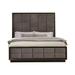 Everly Quinn Anketell Standard Bed Wood & /Upholstered/Polyester in Brown/Gray | 80 H x 65 W x 86 D in | Wayfair 9142E0F37477443BBAFC7FE51AC011E3