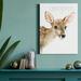 Redwood Rover Forest Fur Baby Deer - Wrapped Canvas Painting Print Canvas, Solid Wood in Brown/Green | 27 H x 18 W x 1 D in | Wayfair