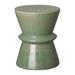 Ivy Bronx Rosenzweig Ceramic Garden Stool Ceramic in Green | 18 H x 14 W x 14 D in | Wayfair DB13695FAF30457D90F78DD0BDD54FD8