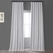 Everly Quinn Juda Faux Silk Curtains for Bedroom Blackout Curtains for Large Window Single Panel in White | 84 H in | Wayfair