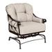 Woodard Derby Spring Lounge Chair w/ Cushions in Blue/Black/Brown | 39 H x 34.75 W x 37 D in | Outdoor Furniture | Wayfair 4T0265-92-01Y