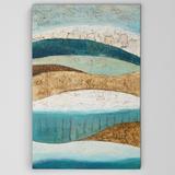 Wexford Home "Earth & Sky I" by Norm Olson Painting Print on Wrapped Canvas in Blue/Brown/Green | 27 H x 18 W x 1.5 D in | Wayfair HAC17-13118-1827