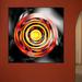 Wallhogs Xzendor7 Sun Star Reflective Disk Wall Decal Canvas/Fabric in Black/Red | 24 H x 24 W in | Wayfair xzendor17-t24