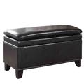 World Menagerie Edmundo Storage Bench Upholstered/Microfiber/Microsuede in Brown | 16.75 H x 37 W x 15.5 D in | Wayfair WLDM8321 40207258