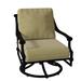 Woodard Delphi Outdoor Rocking Chair, Linen in Black/Brown | 33.5 H x 27.25 W x 31 D in | Wayfair 850677-92-40Y